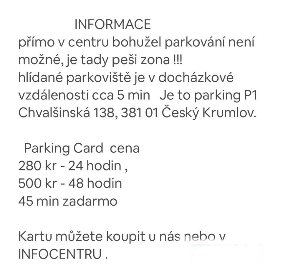 Apartman Galant Cesky Krumlov Exterior photo